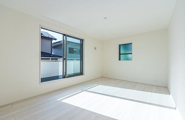 「Bed Room」落ち着いた色合い、シンプルなデザイン。洋室として大事なお部屋です。