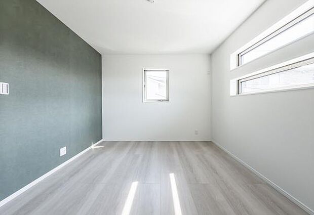 「Bed Room」落ち着いた色合い、シンプルなデザイン。洋室として大事なお部屋です。