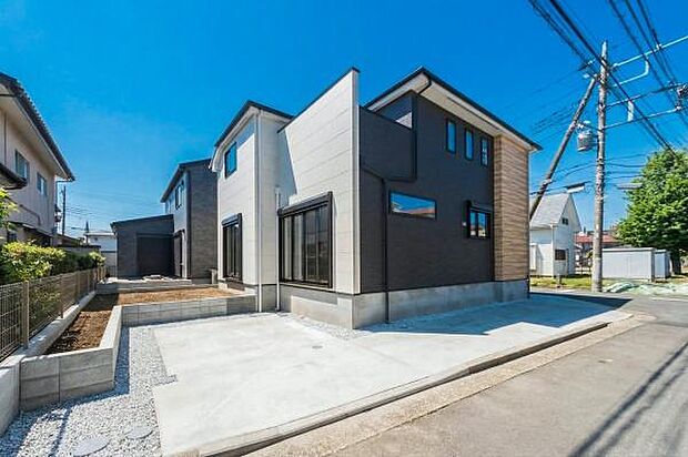 「威風堂々とした素敵な佇まい」どの角度から眺めても、所有感が満たされる理想的で素敵な住まい（画像の一部AIによる画像処理をしているイメージ画像です。実際とは異なります）