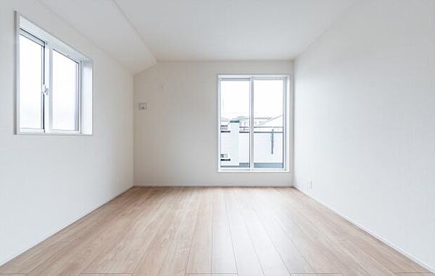 「Bed Room」落ち着いた色合い、シンプルなデザイン。洋室として大事なお部屋です。