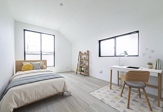 「自分の部屋ができた!」そんなお子様の喜ぶ顔が目に浮かぶようです。(本画像はCGにて家具等を配置したイメージ画像です。実際にオプション工事をされる場合は費用がかかります)