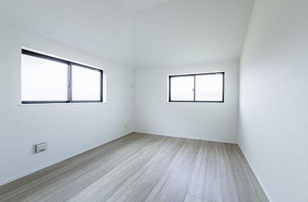 「Bed Room」落ち着いた色合い、シンプルなデザイン。洋室として大事なお部屋です。
