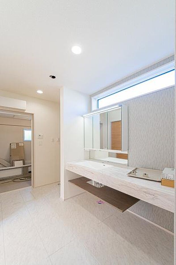 「洗面ルーム」1日の始まりや入浴前に入る空間だからこそ、清潔感や利便性が重要になる洗面室。