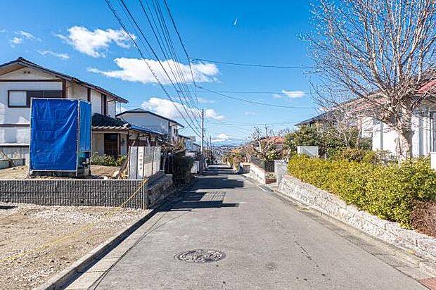 道路からは富士山が一望できます。