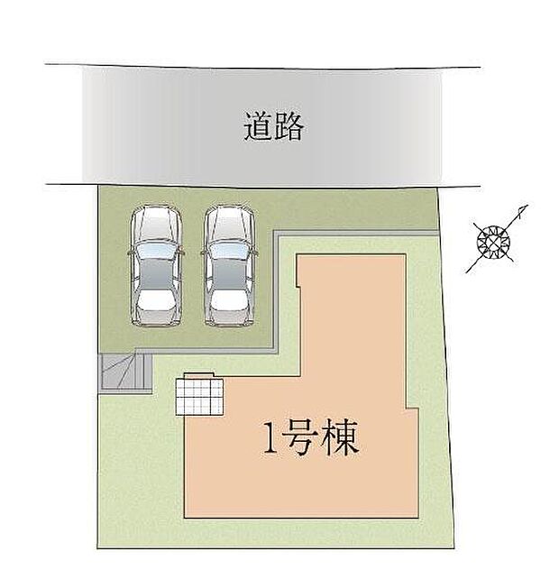 駐車場2台、陽当たり良好です。