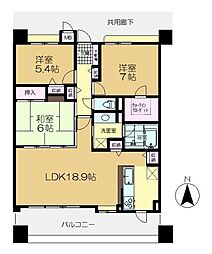 間取図画像 3LDK