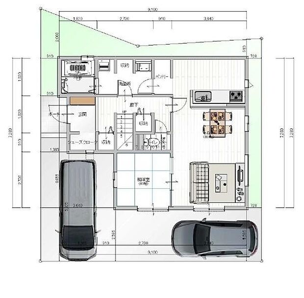 建物価格1、890万円(税込)には、通常は別途費用となる「地盤調査・改良費」「外構工事費」「給水メータ納付金」などが含まれています。
