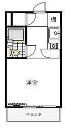 トップ南流山 ワンルームの間取図画像