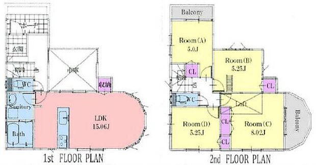 ■リビングから直接繋がる洗面室と浴室は、寒い冬等に廊下を通らず、暖かいリビングへ行けるのがとても良い。お風呂上がりのお子様を迎えに行くにも動き易い動線ですね。