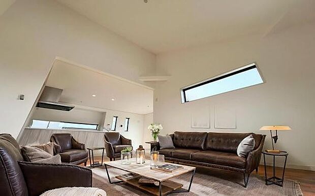 ■ゆとりを感じさせる上質で明るい空間が、住まう人や訪れる人を心地よく迎え入れてくれます。（本画像はCGで作成しており、実際に現地に家具は置かれておりません。また、価格に家具は含まれておりません。）