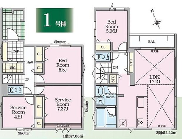 《間取り》■リビング中心の新生活。光を取り入れる開放的な設計で居心地の良い時間を演出します。