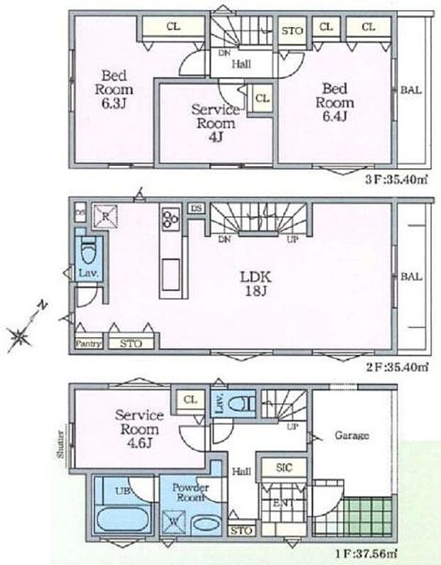 《間取り》■リビング中心の新生活。光を取り入れる開放的な設計で居心地の良い時間を演出します。