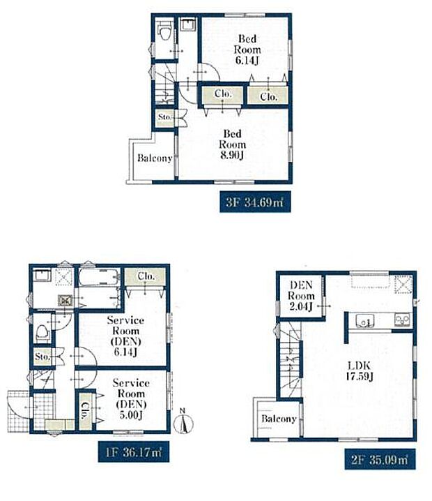 《間取り》■リビング中心の新生活。光を取り入れる開放的な設計で居心地の良い時間を演出します。