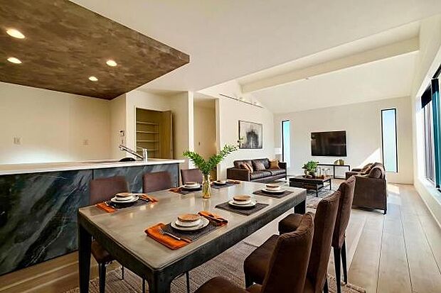 《リビングダイニング》　■本画像はCGで作成しており、実際に現地に家具は置かれておりません。また、価格に家具は含まれておりません。