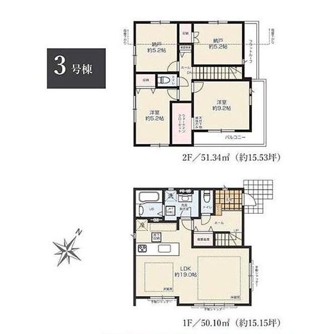 《間取り》■リビング中心の新生活。光を取り入れる開放的な設計で居心地の良い時間を演出します。