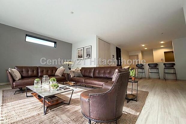 ゆとりを感じさせる上質で明るい空間が、住まう人や訪れる人を心地よく迎え入れてくれます。(本画像家具はCGで作成しており、実際に現地に家具はおかれておりません。また価格に家具は含まれておりません。)