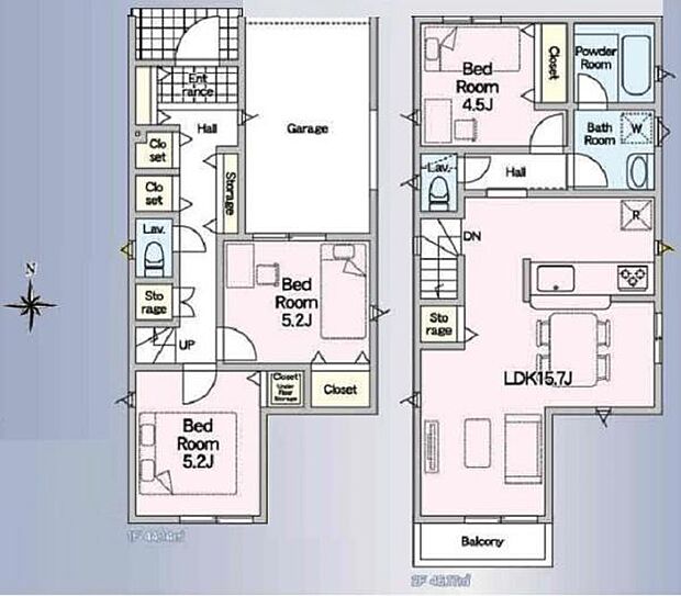 《間取り》■リビング中心の新生活。光を取り入れる開放的な設計で居心地の良い時間を演出します。