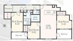 間取図画像 3LDK