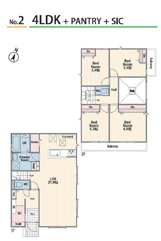 《間取り》■リビング中心の新生活。光を取り入れる開放的な設計で居心地の良い時間を演出します。