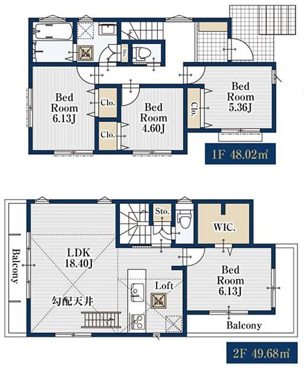《間取り》■リビング中心の新生活。光を取り入れる開放的な設計で居心地の良い時間を演出します。