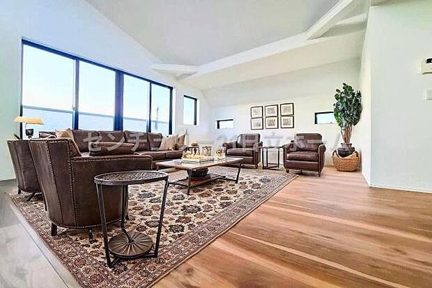 ゆとりを感じさせる上質で明るい空間が、住まう人や訪れる人を心地よく迎え入れてくれます。（本画像家具はCGで作成しており、実際に現地に家具はおかれておりません。また価格に家具は含まれておりません。）