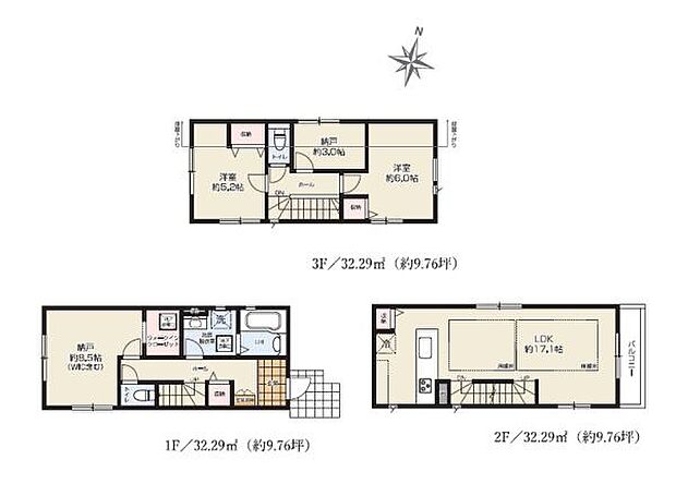 《間取り》■リビング中心の新生活。光を取り入れる開放的な設計で居心地の良い時間を演出します。
