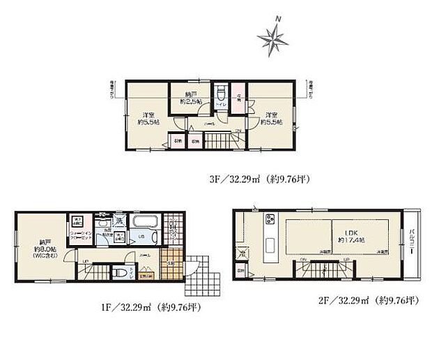 《間取り》■リビング中心の新生活。光を取り入れる開放的な設計で居心地の良い時間を演出します。