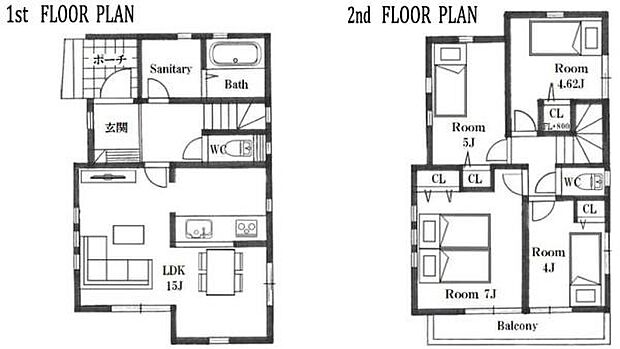 《間取り》■リビング中心の新生活。光を取り入れる開放的な設計で居心地の良い時間を演出します。