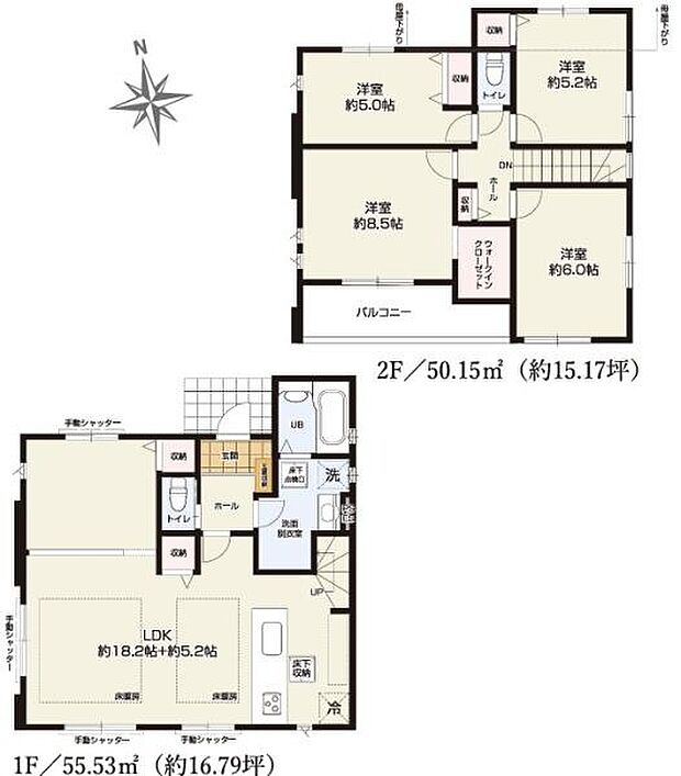 《間取り》■リビング中心の新生活。光を取り入れる開放的な設計で居心地の良い時間を演出します。