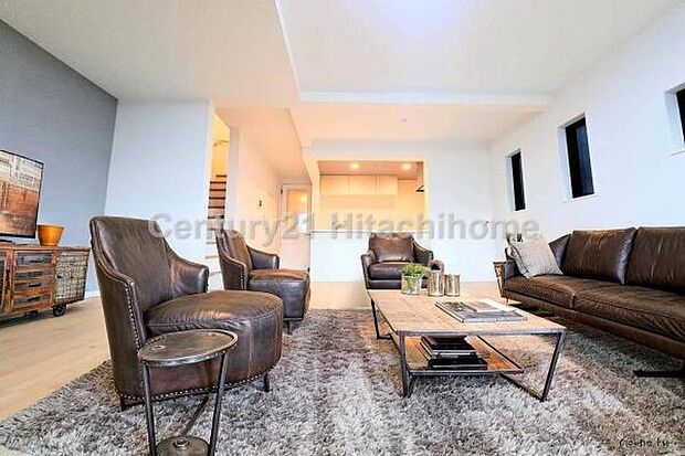 ゆとりを感じさせる上質で明るい空間が、住まう人や訪れる人を心地よく迎え入れてくれます。（本画像家具はCGで作成しており、実際に現地に家具はおかれておりません。また価格に家具は含まれておりません。）