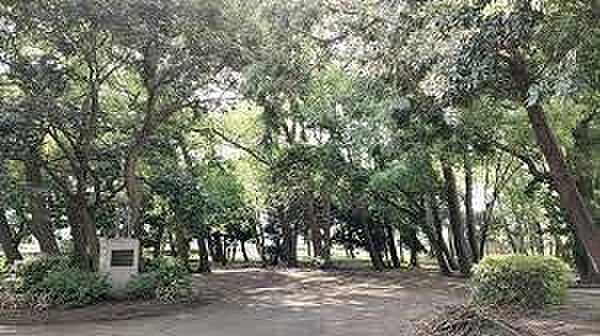 西浜公園まで1125m、園内はテニスコート(有料)、壁当てテニスコート(無料)や遊具があります