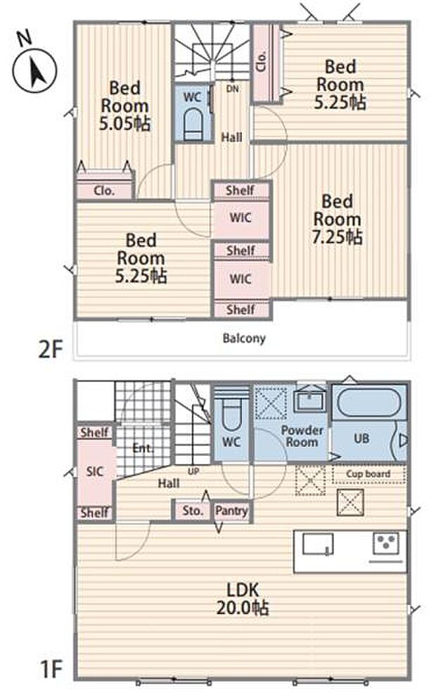 《間取り》■リビング中心の新生活。光を取り入れる開放的な設計で居心地の良い時間を演出します。