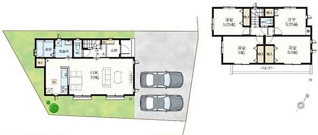 《間取り》■リビング中心の新生活。光を取り入れる開放的な設計で居心地の良い時間を演出します。