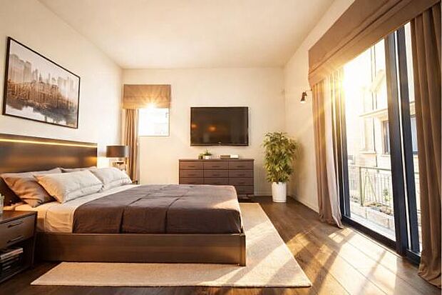 《寝室》 ■本画像はCGで作成しており、実際の現地家具はCGにより消去し本画面を作成しております。また、価格に家具は含まれておりません。