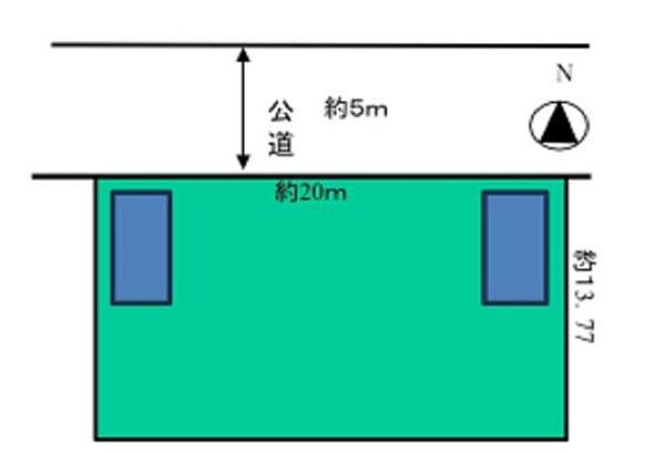 《区画図》　■カースペース2台あり（車種によります）
