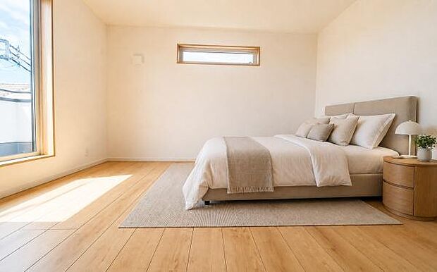 《寝室》　■個の時間をたっぷり楽しめる快適空間です。居住中のため居室にベッド等に荷物がありますが、画像はCG加工により消去しており現況とは異なります。