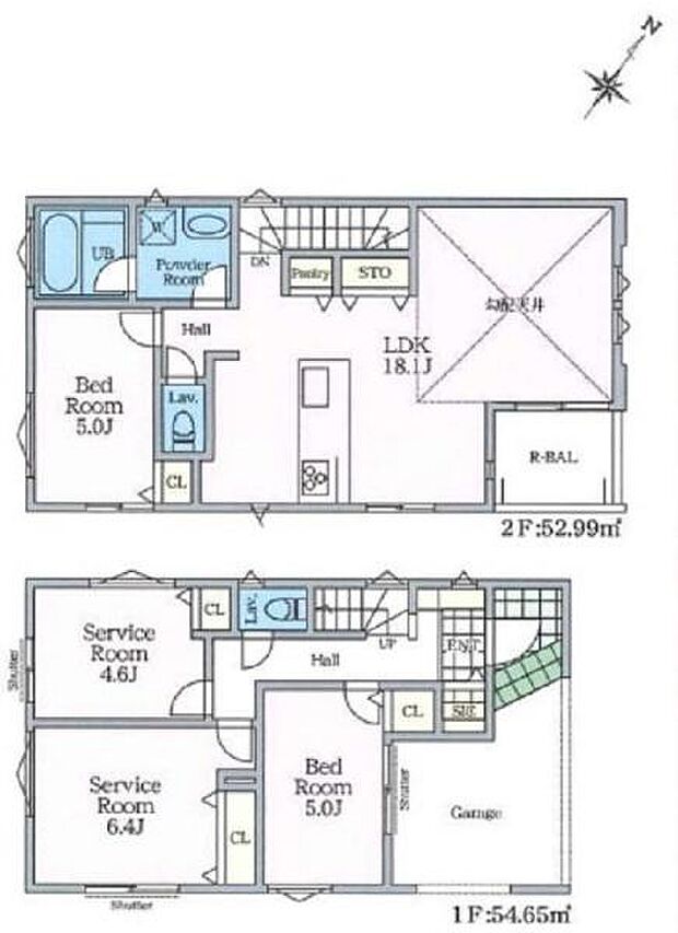 《間取り》■リビング中心の新生活。光を取り入れる開放的な設計で居心地の良い時間を演出します。