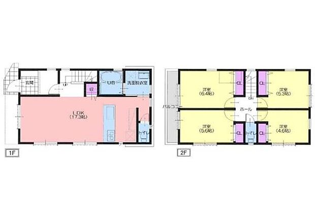 《間取り》■リビング中心の新生活。光を取り入れる開放的な設計で居心地の良い時間を演出します。