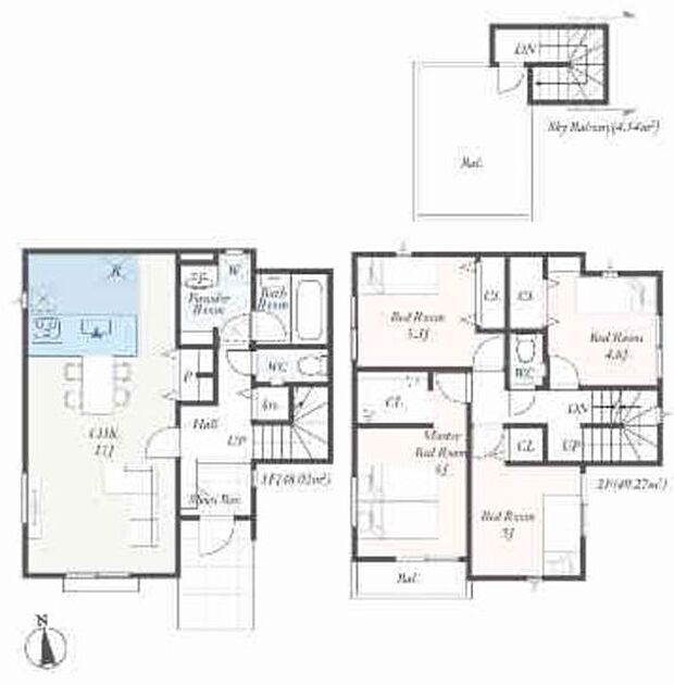 《間取り》 ■心地よい風の通る全室二面採光のお住まい