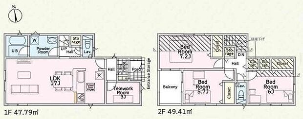 ■住まう方すべてが快適に過ごせるよう、各所にたっぷりのゆとりと収納スペースをレイアウト。