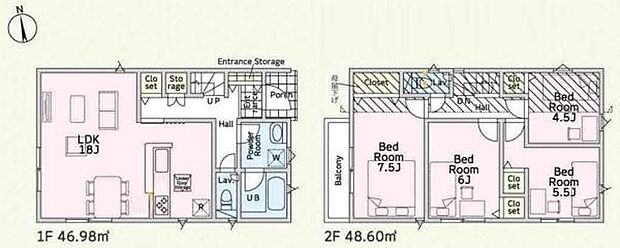 ■住まう方すべてが快適に過ごせるよう、各所にたっぷりのゆとりと収納スペースをレイアウト。