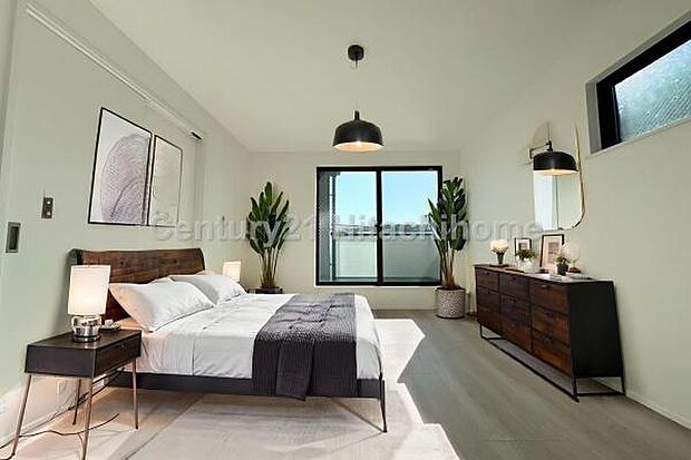 《寝室》 ■本画像は家具や小物の配置をCGで作成しており、実際に現地に家具や小物は置かれておりません。また、価格に家具や小物は含まれておりません。