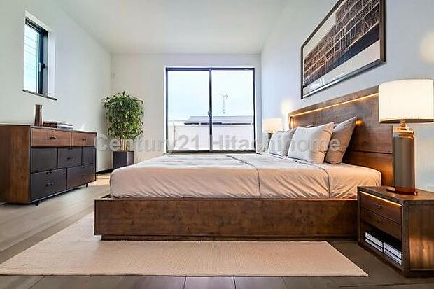 《寝室》 ■本画像はCGで作成しており、実際の現地家具はCGにより消去し本画面を作成しております。また、価格に家具は含まれておりません。