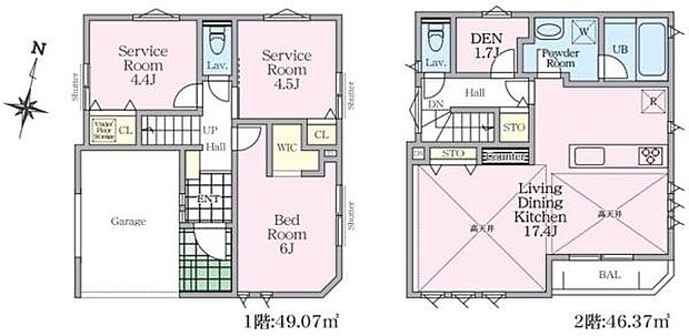 《間取り》■リビング中心の新生活。光を取り入れる開放的な設計で居心地の良い時間を演出します。