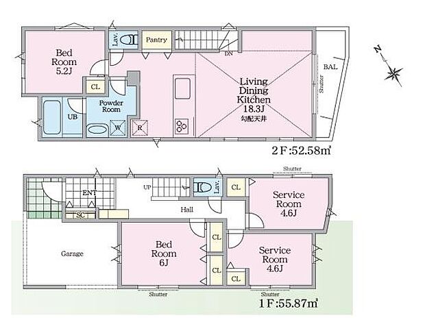 《間取り》■リビング中心の新生活。光を取り入れる明るく開放的な設計で居心地の良い時間を演出します。