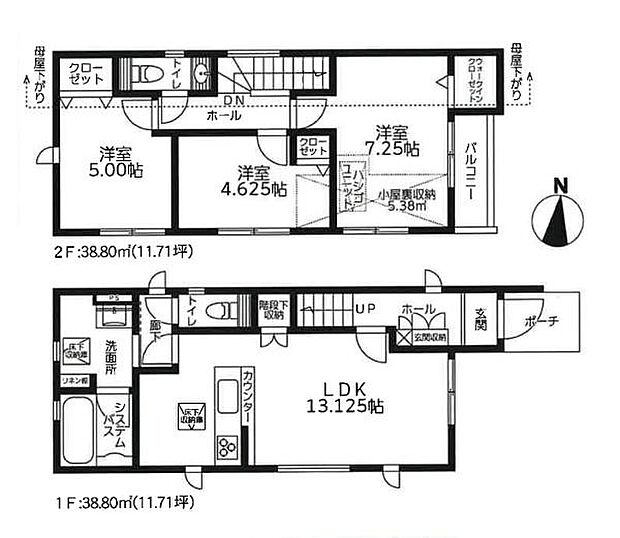 《間取り》■リビング中心の新生活。光を取り入れる明るく開放的な設計で居心地の良い時間を演出します。