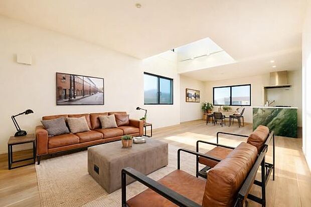 《リビングダイニング》 ■本画像は家具家電や小物の配置をCGで作成しており、実際に現地に家具家電や小物は置かれておりません。また、価格に家具家電や小物は含まれておりません。