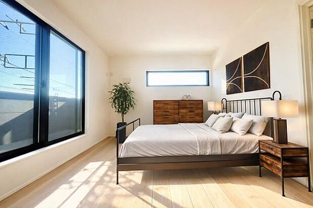 《寝室》 ■本画像はCGで作成しており、実際の現地家具はCGにより消去し本画面を作成しております。また、価格に家具は含まれておりません。