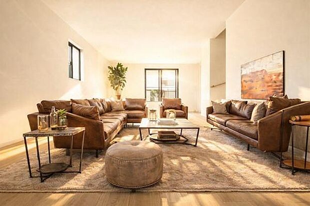 《リビングダイニング》 ■本画像は家具や小物の配置をCGで作成しており、実際に現地に家具や小物は置かれておりません。また、価格に家具や小物は含まれておりません。