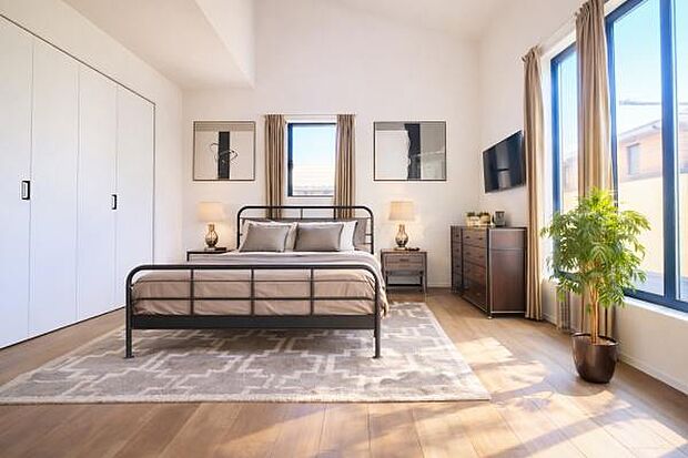 《寝室》 ■本画像はCGで作成しており、実際の現地家具はCGにより消去し本画面を作成しております。また、価格に家具は含まれておりません。